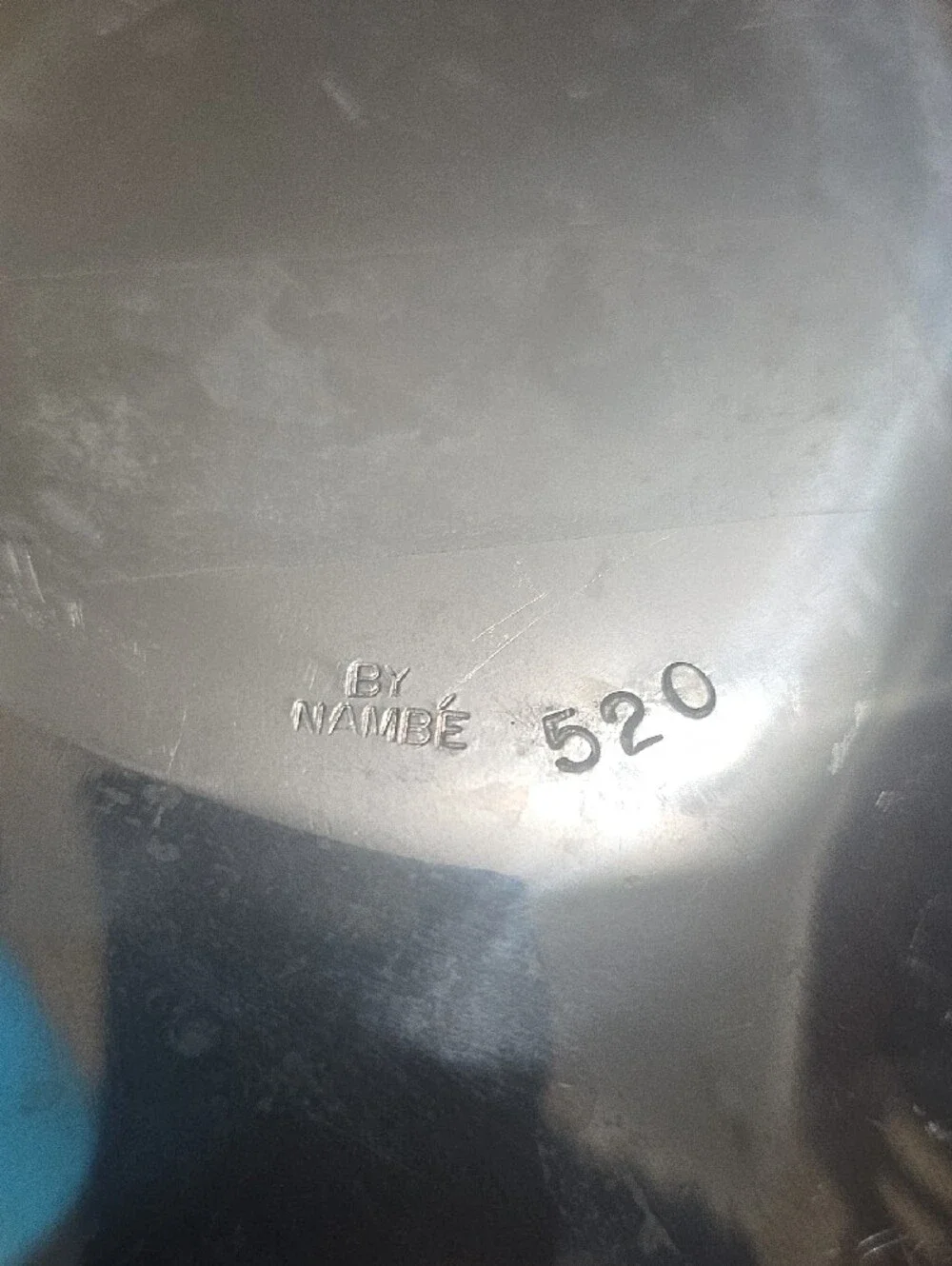 Aluminum serving bowl 'Model 520' by Nambé